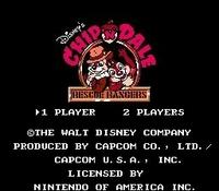 une photo d'Ã©cran de Chip n Dale - Rescue Rangers sur Nintendo Nes